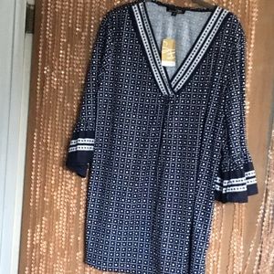 Suzanne Betro tunic top XL NWT